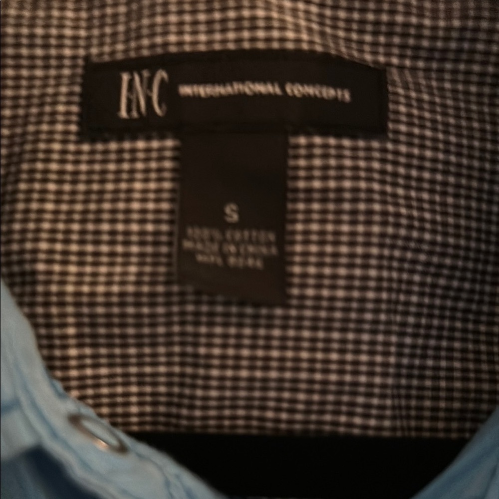 Men's Blue Button-Up Shirt - Picture 2 of 6